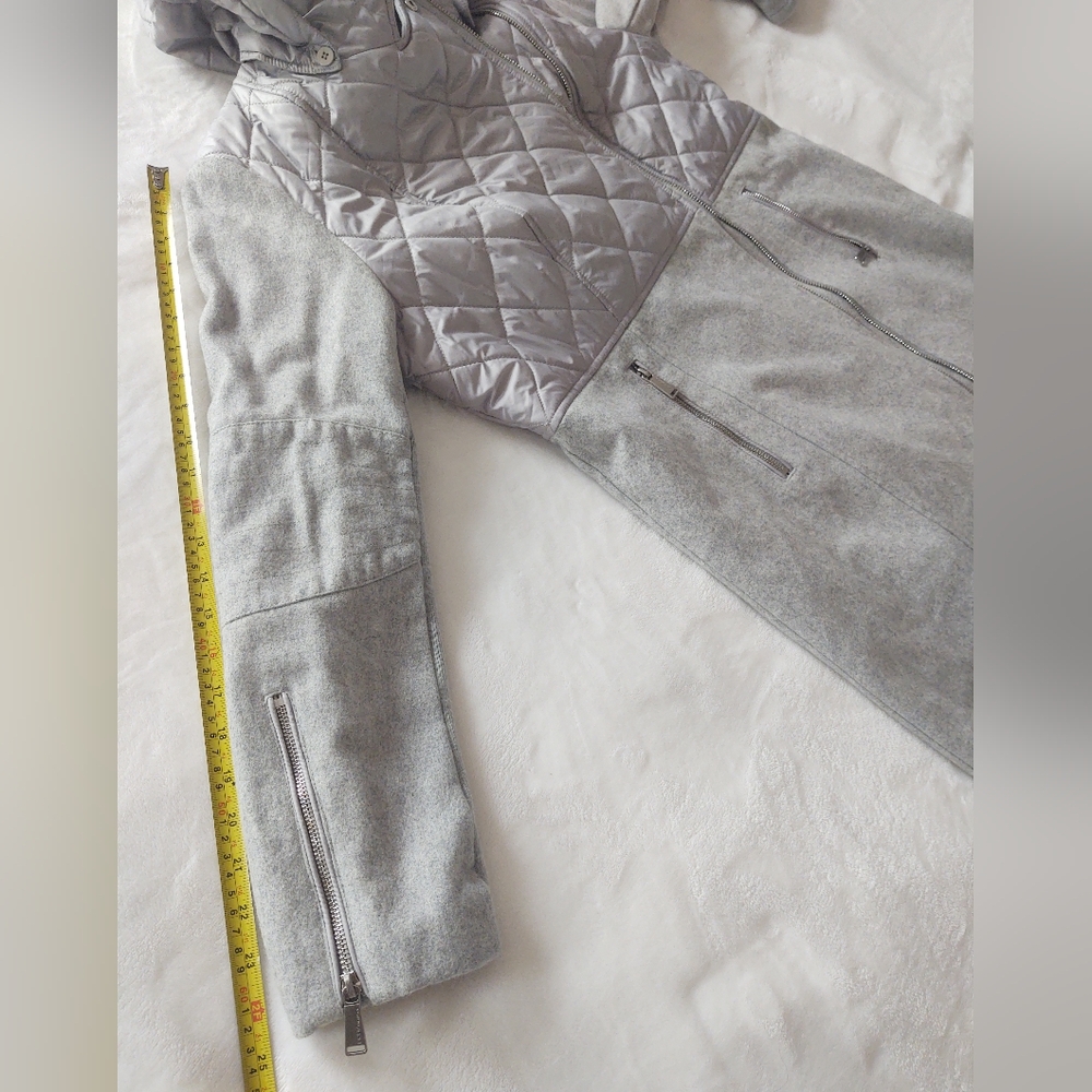 Bcbgeneration Women's Gray Quilted Long Asymmetri… - image 5